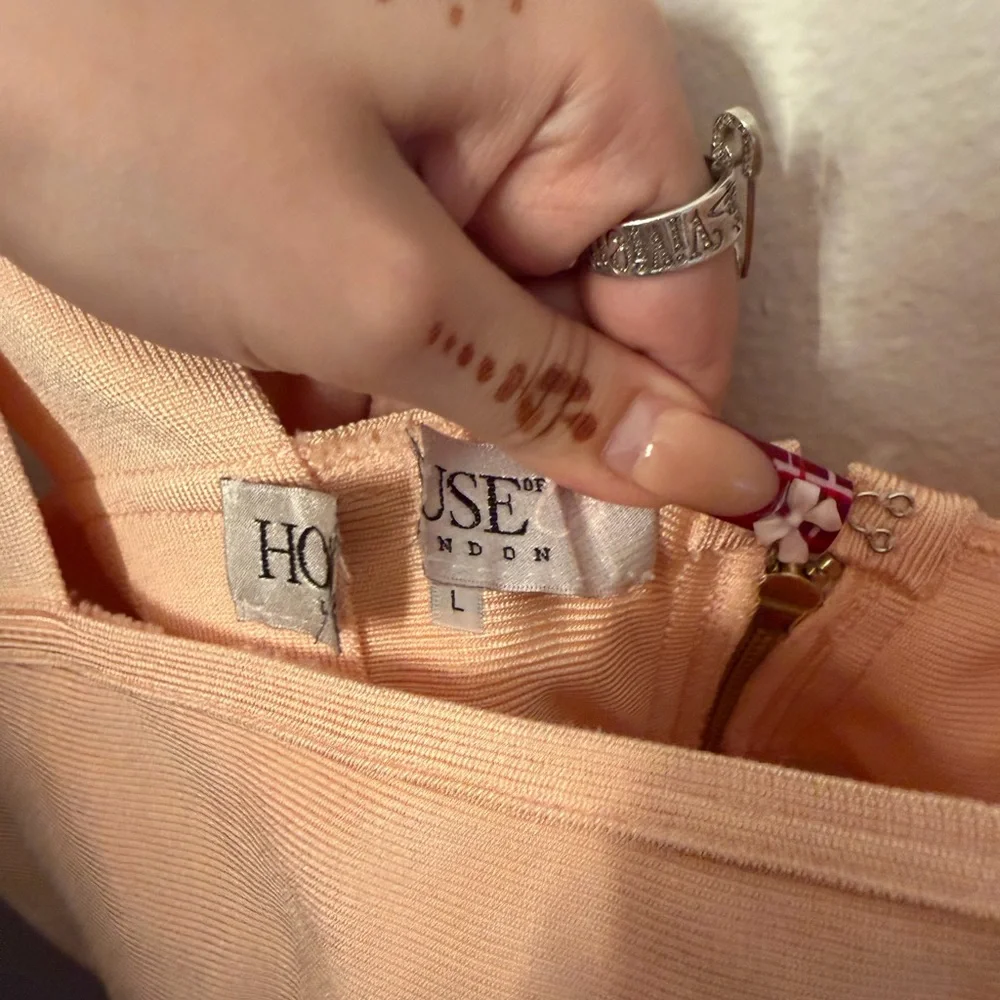 House of CB Peach Bandage Maxi Dress - Picture 2 of 3